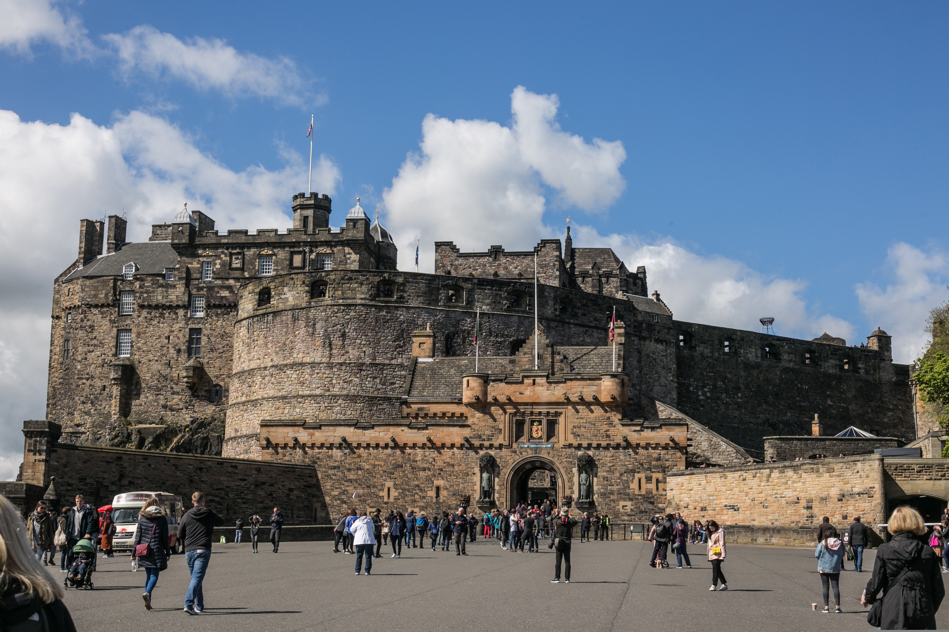 Edinburgh skyline viewed from Calton Hill, Scotland